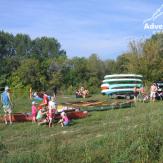 Canoeing in small Danube