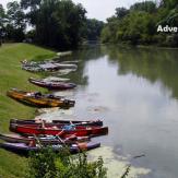 Canoeing in small Danube